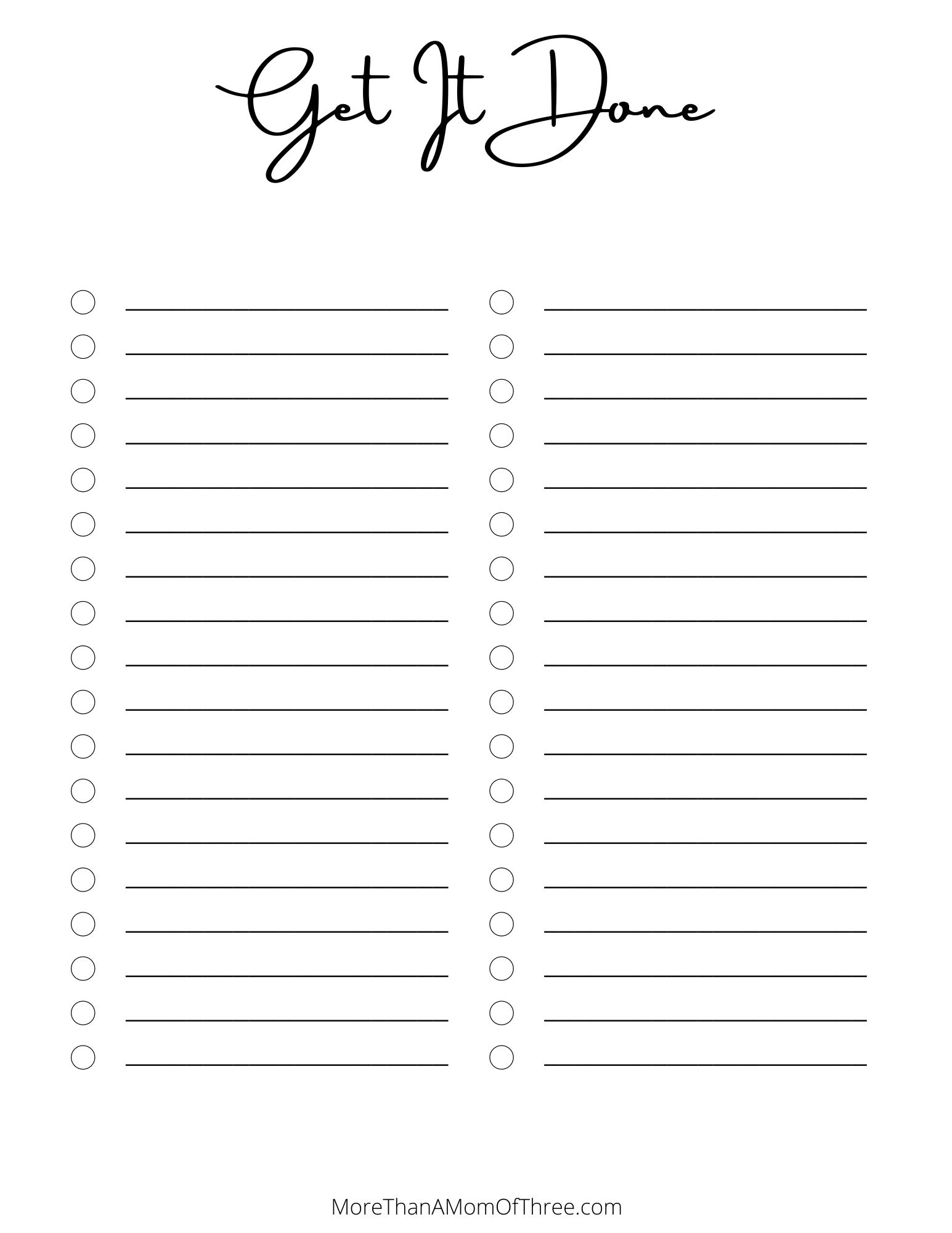 Print A To-Do List Template  Printable To Do Lists For Blank To Do List Template